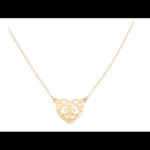 18K Gold Tiffany Enchanted Heart Necklace